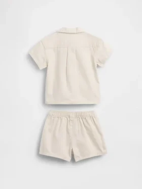 Set con camicia da neonato con taschino