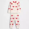 Set con cardigan per neonati con colletto a volant