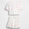 Set con gonnellina-pantaloncino per neonato & bebè