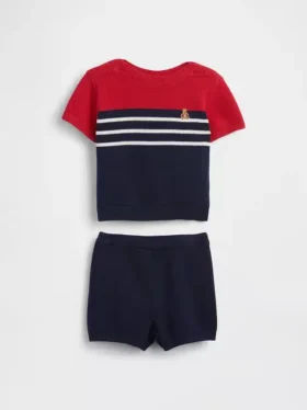 Set con maglione a blocchi di colore per neonati