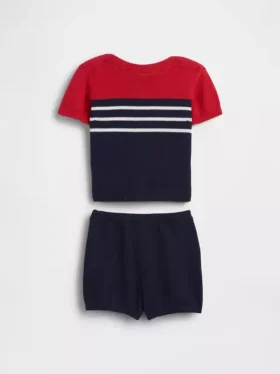 Set con maglione a blocchi di colore per neonati