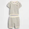Set con maglione a righe per neonati