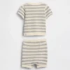 Set con maglione a righe per neonati