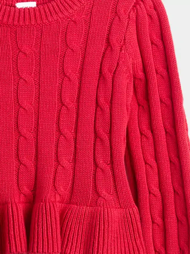 Set con maglione a trecce per neonato & bebè