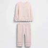 Set con maglione smerlato per neonati