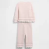 Set con maglione smerlato per neonati