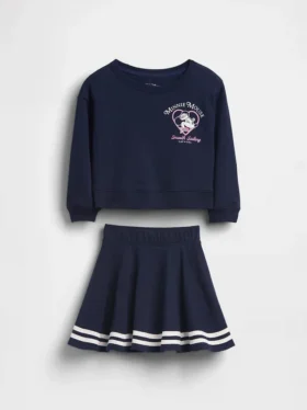 Set coordinato GAP × Disney per Neonato & Bebè con gonnellina in felpa Vintagesoft