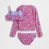 Set da bagno a tre pezzi con rash guard per bambini