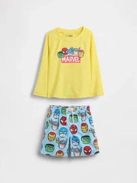 Set da bagno con rash guard Marvel per neonato & bebè