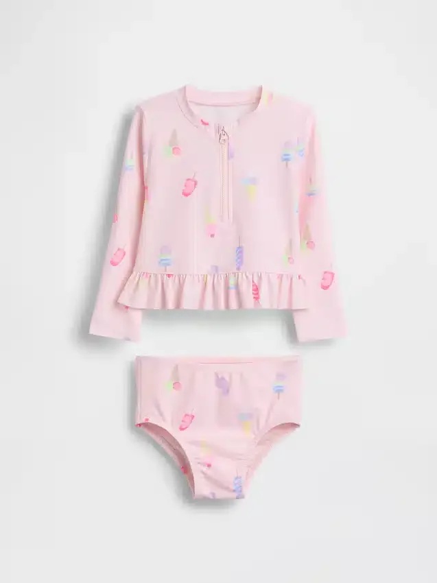 Set da bagno con rash guard per neonato & bebè