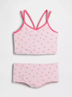 Set da bagno per bambini composto da top tankini e pantaloncini da bagno