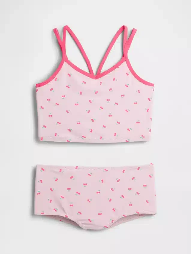 Set da bagno per bambini composto da top tankini e pantaloncini da bagno