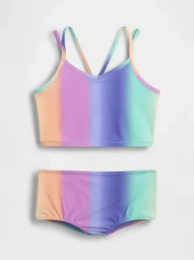 Set da bagno per bambini composto da top tankini e pantaloncini da bagno