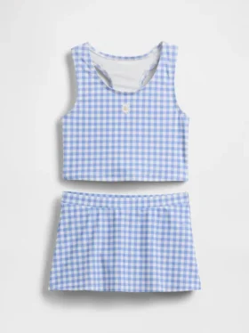 Set da bagno per bambini con tankini e gonnellina