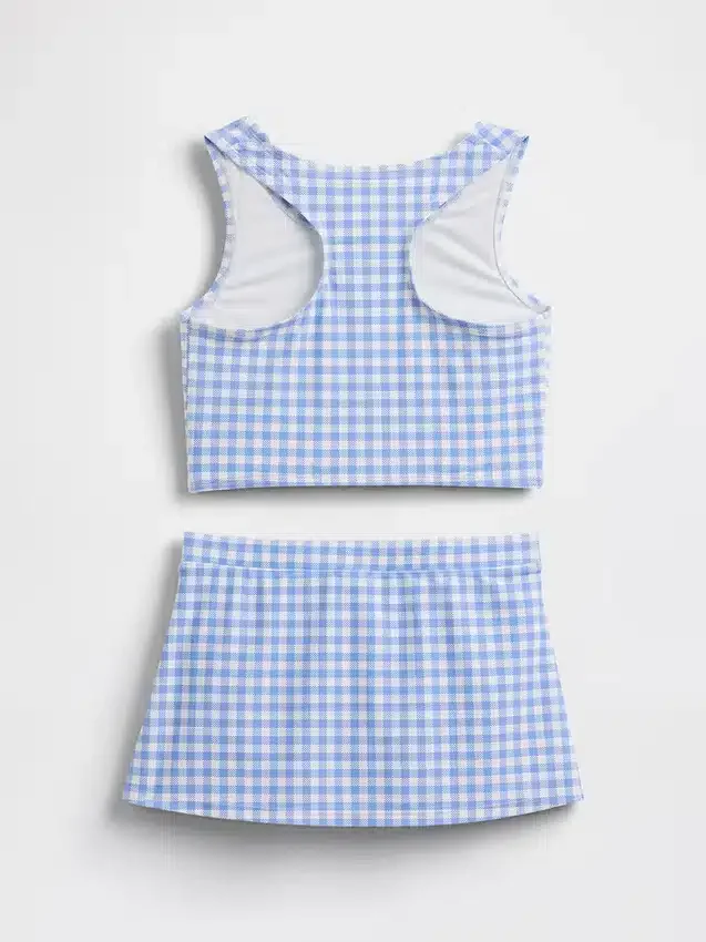 Set da bagno per bambini con tankini e gonnellina