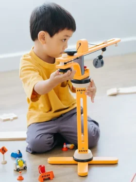 Set da gioco con gru