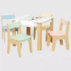 Set da tavolo e 4 sedie per bambini piccoli