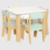 Set da tavolo e 4 sedie per bambini piccoli