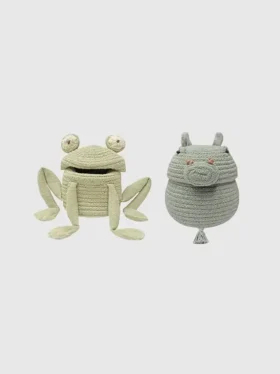 Set di 2 mini cestini "Fred" e "Henry" di Lorena Canals