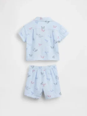 Set di abbigliamento Cabana in garza di cotone per neonati