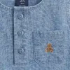 Set di abbigliamento in denim con taschine per neonati