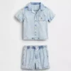 Set di abbigliamento in denim per neonati