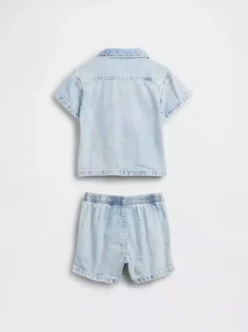 Set di abbigliamento in denim per neonati