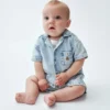Set di abbigliamento in denim per neonati