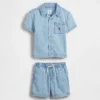Set di abbigliamento in denim per neonato & bebè