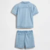 Set di abbigliamento in denim per neonato & bebè