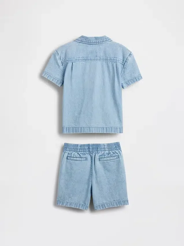 Set di abbigliamento in denim per neonato & bebè
