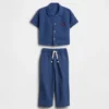 Set di abbigliamento in garza di cotone per neonato & bebè