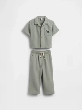 Set di abbigliamento in garza di cotone per neonato & bebè