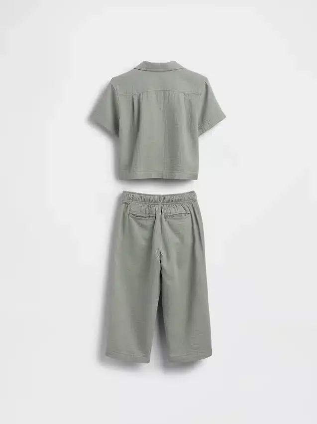 Set di abbigliamento in garza di cotone per neonato & bebè