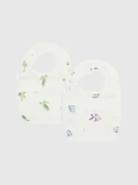 Set di bavaglini Bamboo Little Turtle