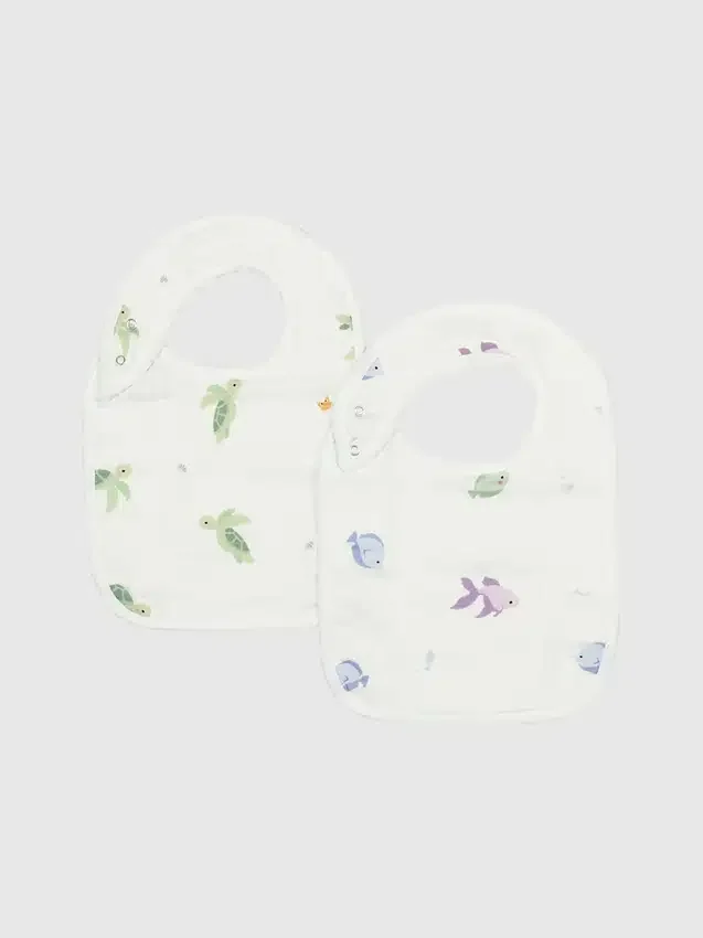 Set di bavaglini Bamboo Little Turtle