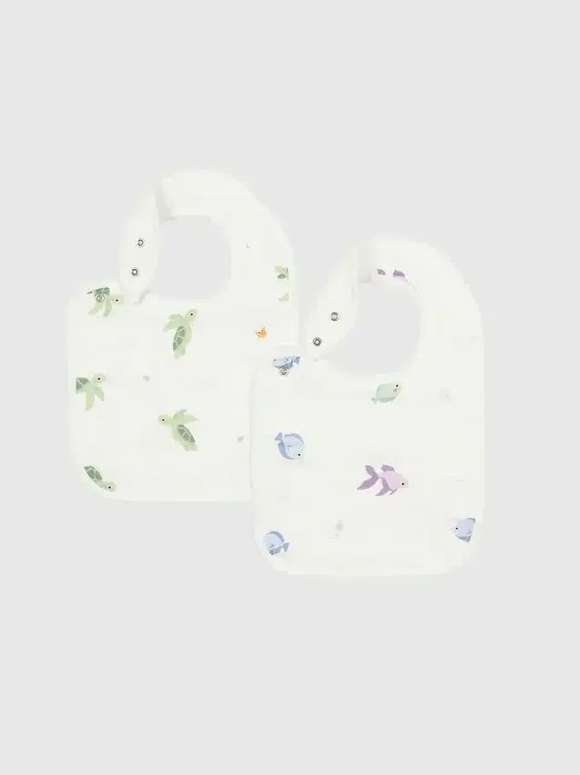Set di bavaglini Bamboo Little Turtle