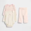 Set di body in cotone biologico per neonati (confezione da 3)