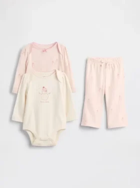 Set di body in cotone biologico per neonati (confezione da 3)