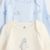 Set di body in cotone biologico per neonati (confezione da 3)