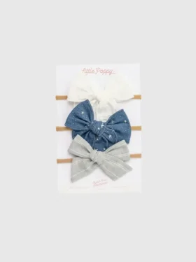 Set di cerchietti con fiocco “Jane”