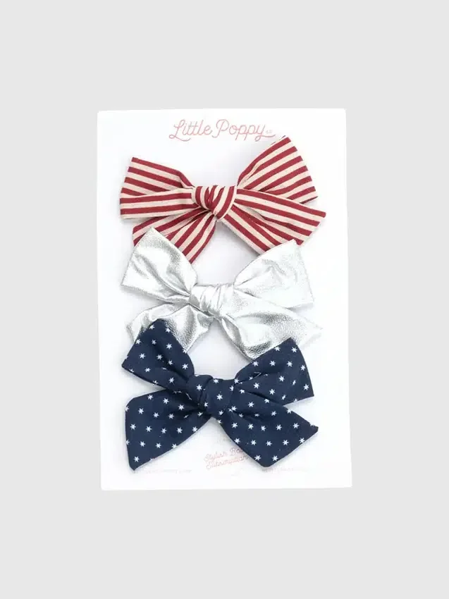 Set di fermagli con fiocco Lauren