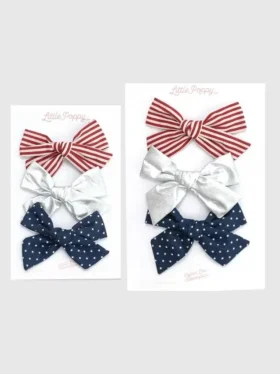 Set di fermagli con fiocco Lauren