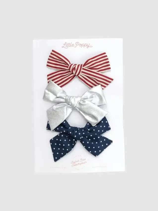 Set di fermagli con fiocco Lauren