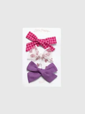 Set di fermagli con fiocco Taylor
