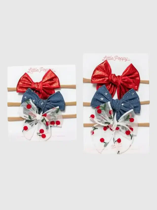 Set di fiocchi per cerchietto Cherry