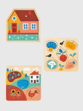 Set di giochi per bambini per il riconoscimento delle forme