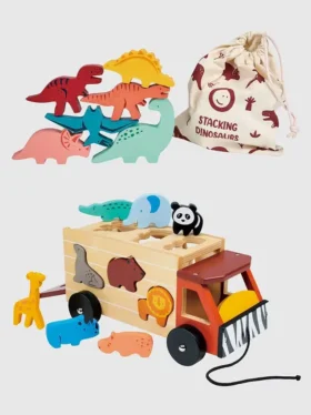 Set di giochi per bambini piccoli “Explorers” per ordinare e impilare