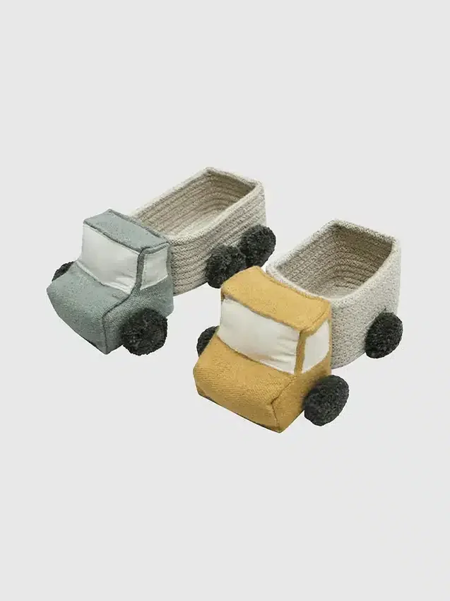 Set di mini cestini da gioco a forma di camioncino di Lorena Canals
