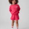 Set felpa e pantaloncini con fiocco Vintagesoft per Neonato & Bebè